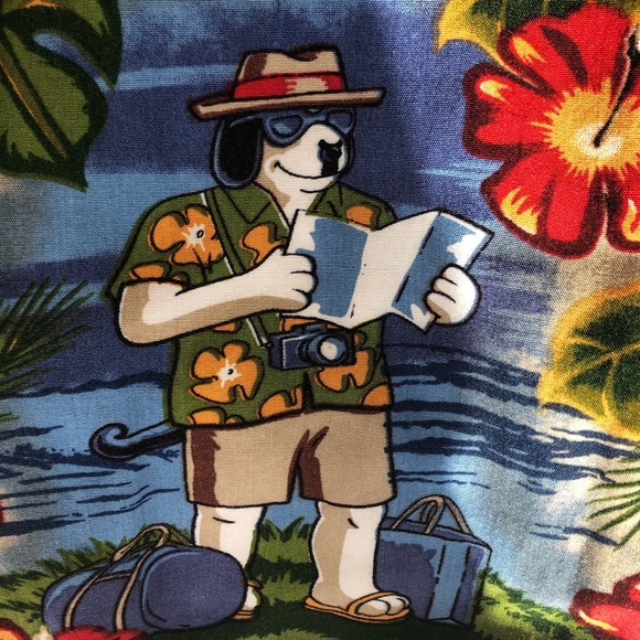 Big Dogs medium Hawaiian shirt.  Dogs on vacation - Picture 5 of 14